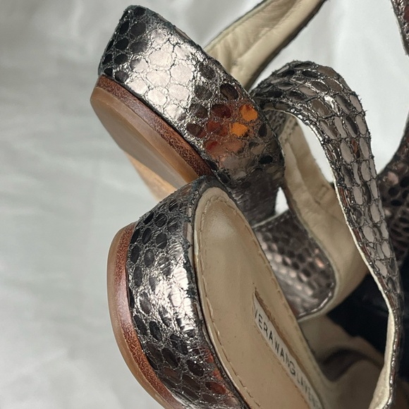 Preloved $275 Vera Wang Lavender Lyza Slingback Peep Toe Flats Size 5.5 - Picture 12 of 14